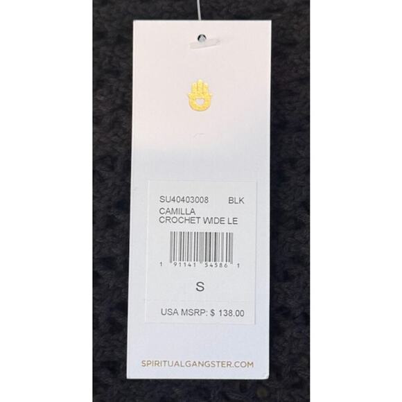 SPIRTUAL GANGSTER Crochet Wide Leg - Size S - Picture 3 of 4